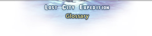 Lost City Expedition Glossary